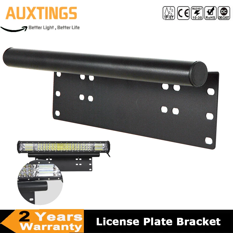 

Led Work Light Bar Aluminum Bull Bar Bumper License Plate Bracket Kit For Car SUV Truck Car Offroad 4x4 4WD