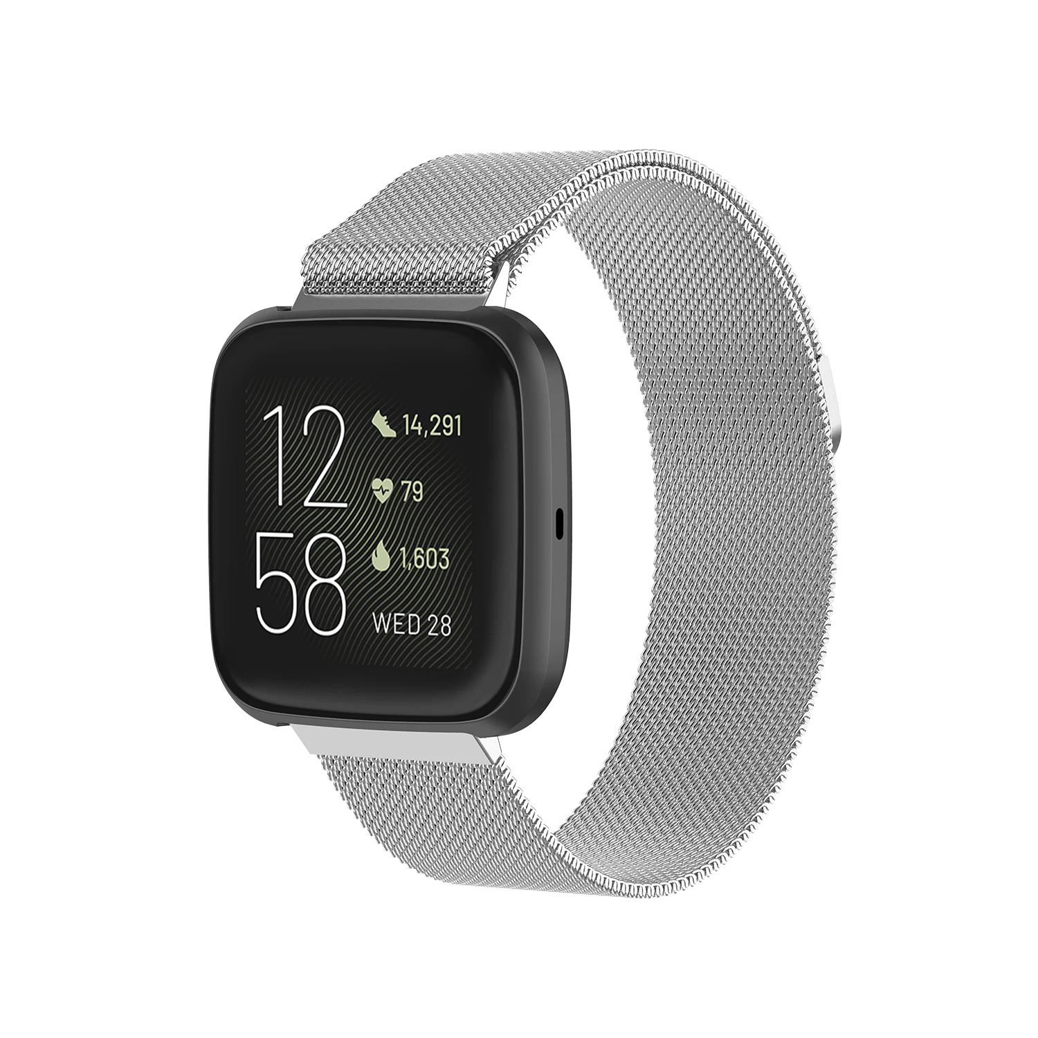 Миланский модный металлический браслет из нержавеющей стали для Fitbit Versa 2 Versa Lite Smart Watch Band для Versa наручный ремешок аксессуары