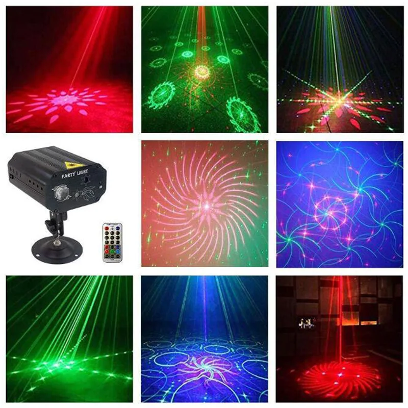 

Laser Projector DJ Disco Light Professional Lighting Stage Light Acousto-optic Strobe Light DJ/Party Light Laser Disco LED Light
