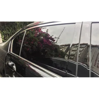 

Exterior Moulding Trim Part Black Replacement Window Pillar Post Cover Kit For Honda Accord 2008-2013 PC Plastic Set