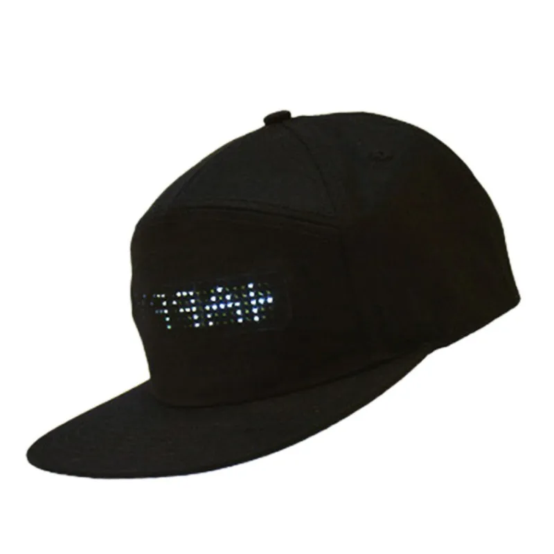

LED Smart Cap Mobile Phone APP Controlled Display Screen Hat For Party Club