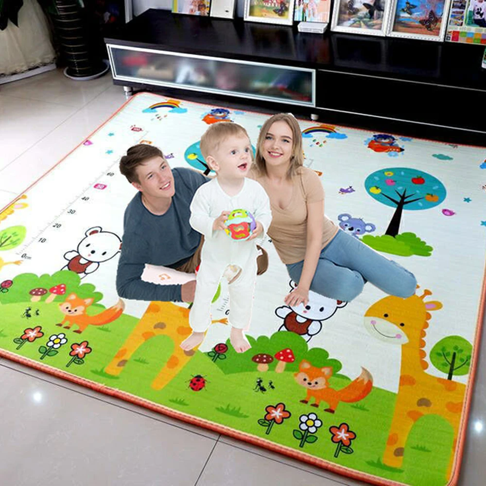 200*180Cm Pieghevole Cartoon Baby Play Mat Xpe Puzzle Tappetino Per Bambini Tappeto Da Arrampicata Per Bambini Tappeto Per Bambini Giochi Per Bambini 