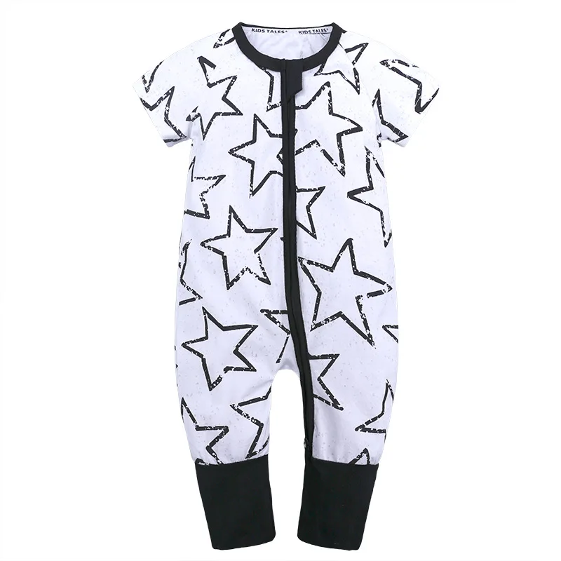Baby Girls Boys Cotton Romper Fashion Newborn Jumpsuit Infant Cartoon Animal Romper Outfits O-Neck Zipper Playsuit Roupas