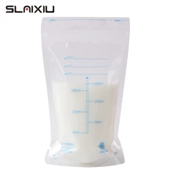 Lot de 30 sacs de congélation de lait pour bébé, sans BPA, de 200 ml,sachet de stockage des aliments, d'allaitement pratiques et confortables, 
