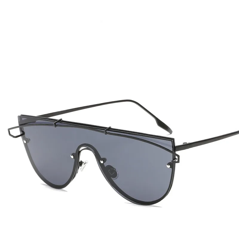 

Flat Top Oversize Square Sunglasses Women Retro Gradient Sun Glasses Men Blue Big Frame Vintage Eyewear UV400