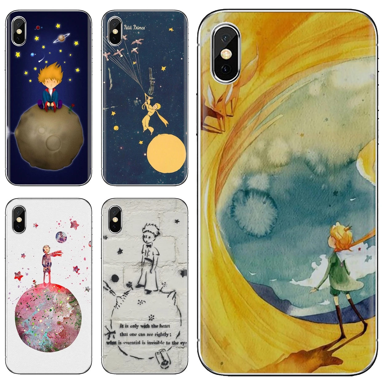 Мягкий Чехол FR The Little Prince earth space для Huawei P8 P9 P10 P20 P30 P Smart 2019 Honor Mate 9 10 20 8X 7A 7C Pro