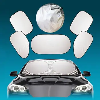 

Summer Thickening Car Sun Block Set Silver Coated 6 Piece Set Sun Protection Heat And Sun Protection Sun Block