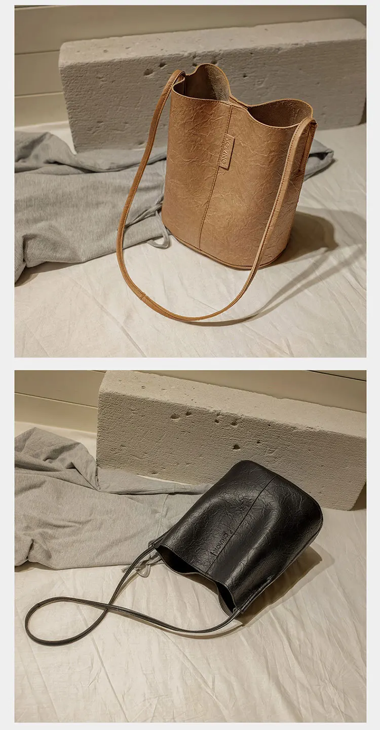 Женская сумка, новая мода, женская сумка, большая вместительность, для покупок, сумка через плечо, Ретро стиль, для путешествий, кожаная сумка-мешок