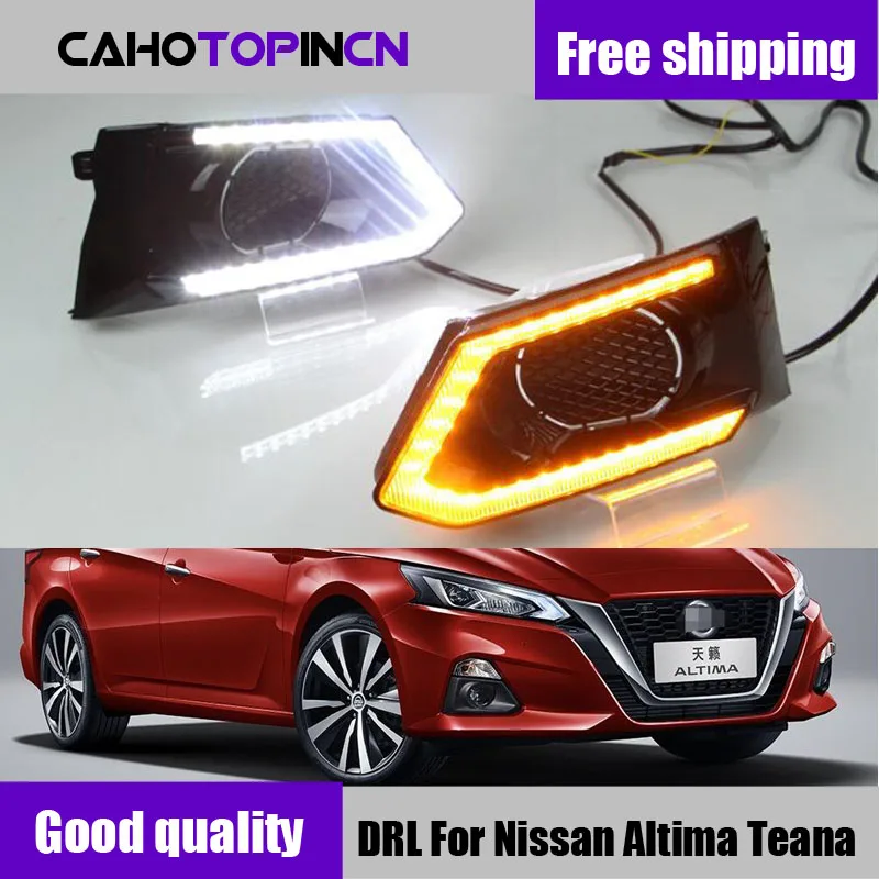 2 шт. Светодиодный дневной светильник для Nissan Altima Teana 2019 Водонепроницаемый