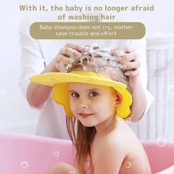 Baby Shower Cap Safe Shampoo Shower Bathing Bath Protect Soft Cap Hat for Baby Wash Hair Shield Children Bathing Shower Cap Hat