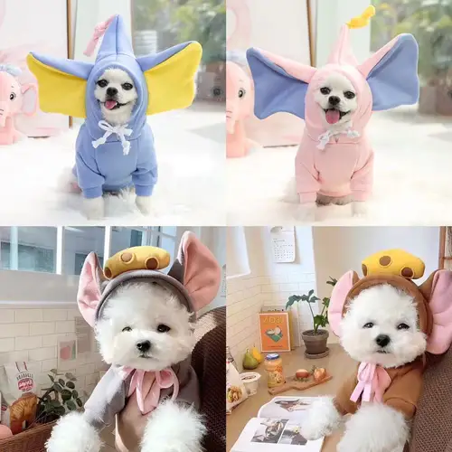 강아지용 따뜻한 겨울 옷, 귀여운 플러시 코트 후드, 강아지 고양이 의상, 프렌치 불독 치와와 애완동물 점프슈트 스웨터 6
