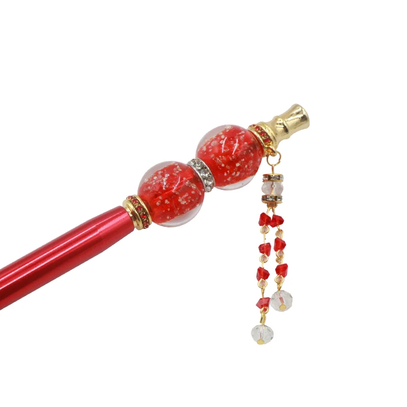 Beautiful Fashion Handmade Inlaid Jewelry luminous Metal Shisha Mouth Narguile Filter Tip Hookah Mouthpiece
