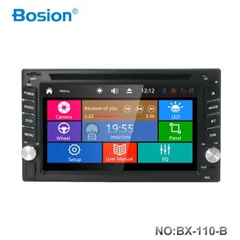 

Bosion Universal Car Radio Double 2 Din Car DVD Player GPS Navigation In dash Autoradio Multimedia Player Stereo Head Unit+Map