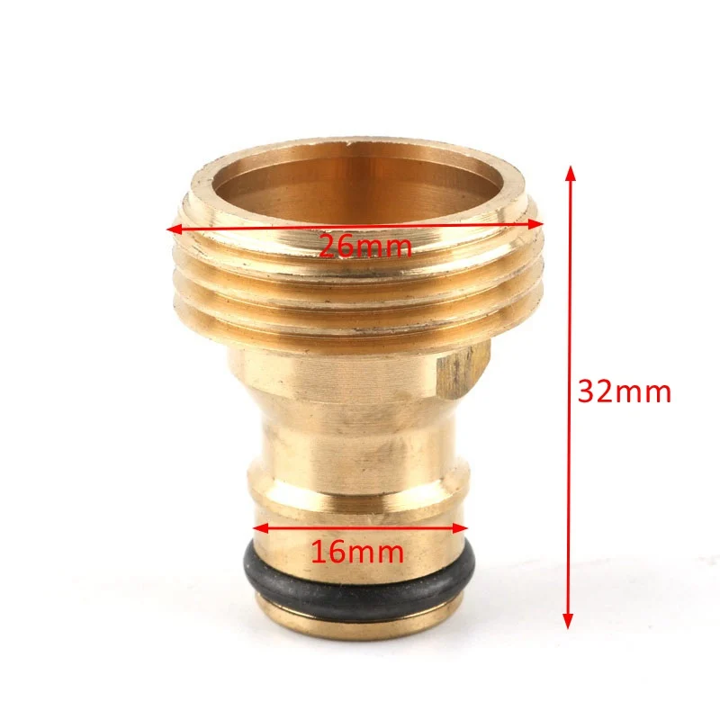 1pc Brass 1/2" 3/4“ 1 Inch Thread Quick Connector Garden Irrigation Connector Faucet Nozzle Adapter Water Gun Joints