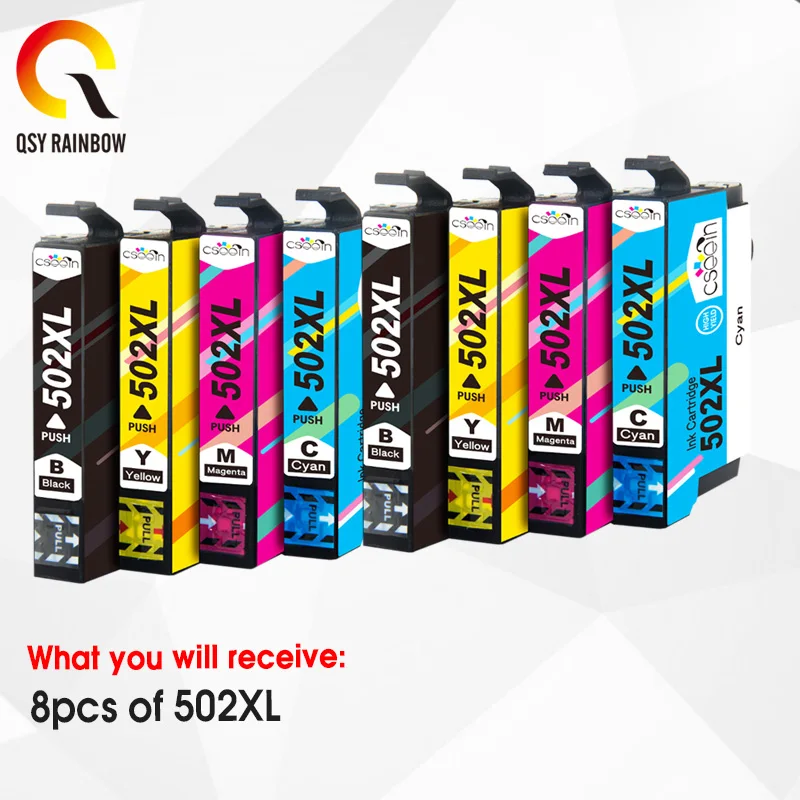 Чернильный картридж CMYK для Epson 502XL T502XL 502 картриджи принтера Expression Home 5105 2860DWF