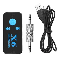 X6 мини 3,5 мм разъем AUX аудио MP3 музыка Bluetooth приемник автомобильный комплект Беспроводной Громкая Связь Динамик Наушники Адаптер для iphone