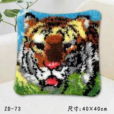 Pattern 11 Начинающих вышивка подушка с изображением животных защелка крышки крюк ковер делая наборы для взрослых KYY8815 - Цвет: Pattern 11