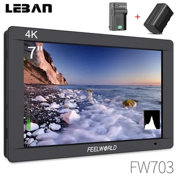 

FEELWORLD FW703 7" IPS Full HD 3G SDI 4K HDMI On Camera DSLR Field Monitor 1920x1200 + Histogram for Stabilizer Camera