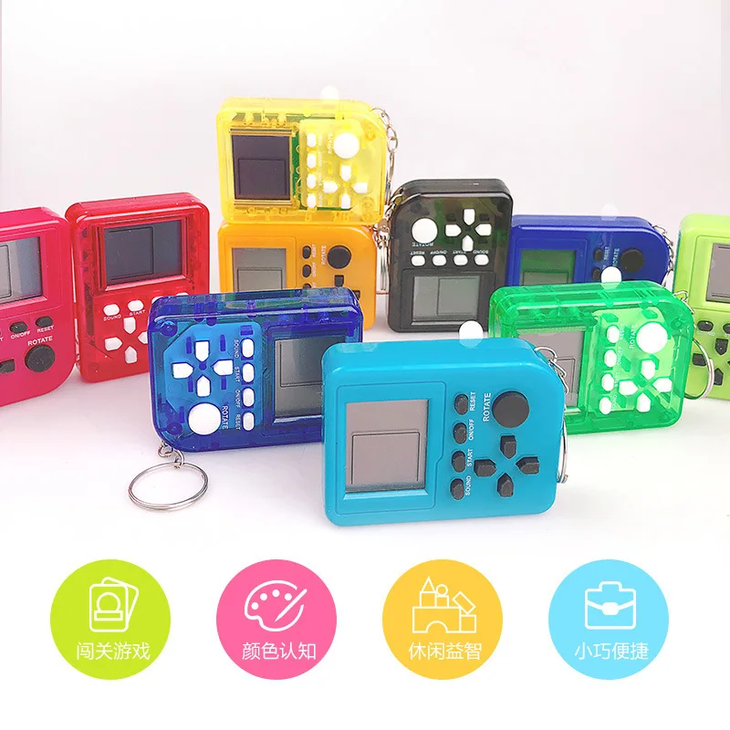 Мини портативная игровая консоль сложный классический память тетрис Игровая приставка брелок на подарок внешней торговли горячие продажи