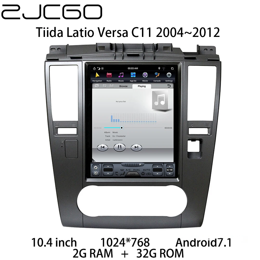 Car Multimedia Player Stereo GPS DVD Radio Navigation NAVI Android Screen for Nissan Tiida Latio Versa C11 2004~2012