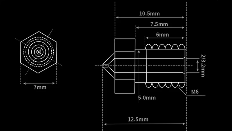 extrusora, impressora 3D Parts Kits, 1.75mm, A8,