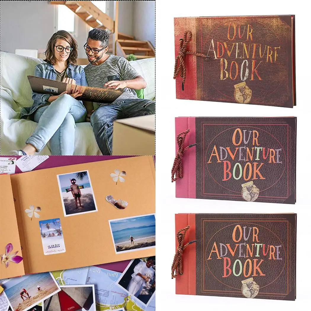 Альбом в стиле ретро, альбом для скрапбукинга, шнуровка, как показано на картинке, DIY фотопечать, альбом в подарок