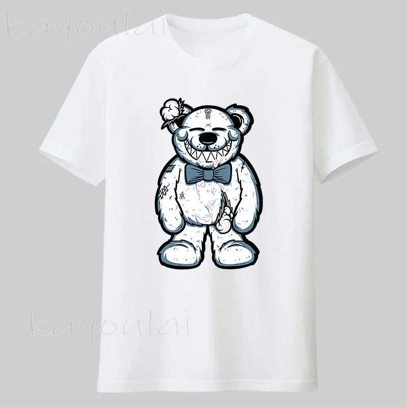 Funny Teddy Bear Basketball Cute Cartoon Print Men's Top, Casual Slightly  Stretch Short Sleeve Crew Neck T-shirt, Men's Tee For Summer - Temu United  Arab Emirates