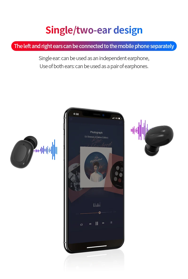KYCXD TWS bluetooth 5,0 наушники спортивные наушники мини 3D стерео гарнитура работает игра наушники беспроводные наушники