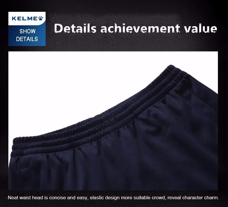 KELME Men Sweatpants Trainning Exercise Pants Outdoor Running Fitness Sports Leisure Pants Legging Active For Male 8261CK1001