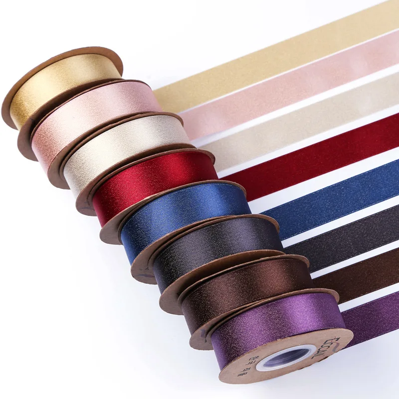

10yards double-side purl silvery/gold ribbon for DIY Bow Hair Home Decoration Gift Wrapping Christmas Ribbons 3mm/lot