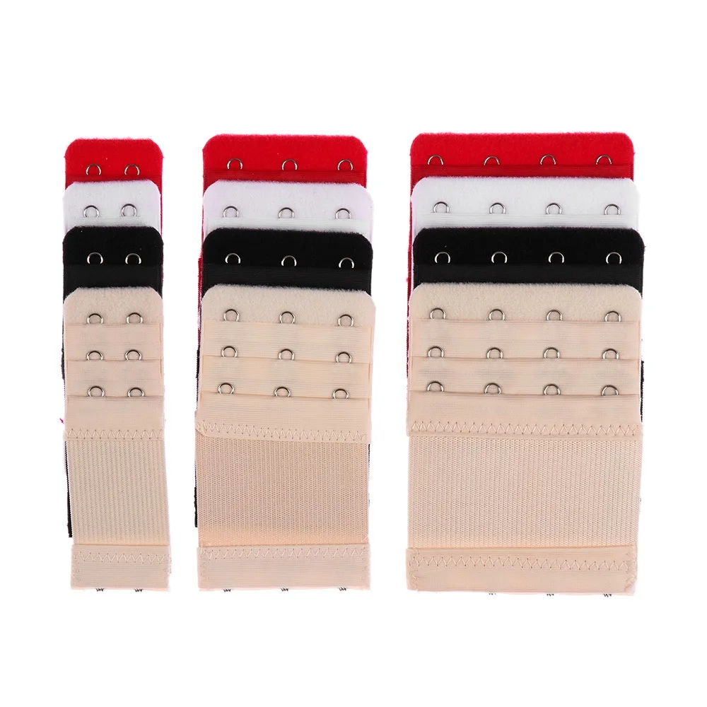 

2 Pcs 2 3 4 Hooks Bra Extender For Women's Elastic Bra Extension Strap Hook Clip Expander Adjustable Belt Buckle Underwear