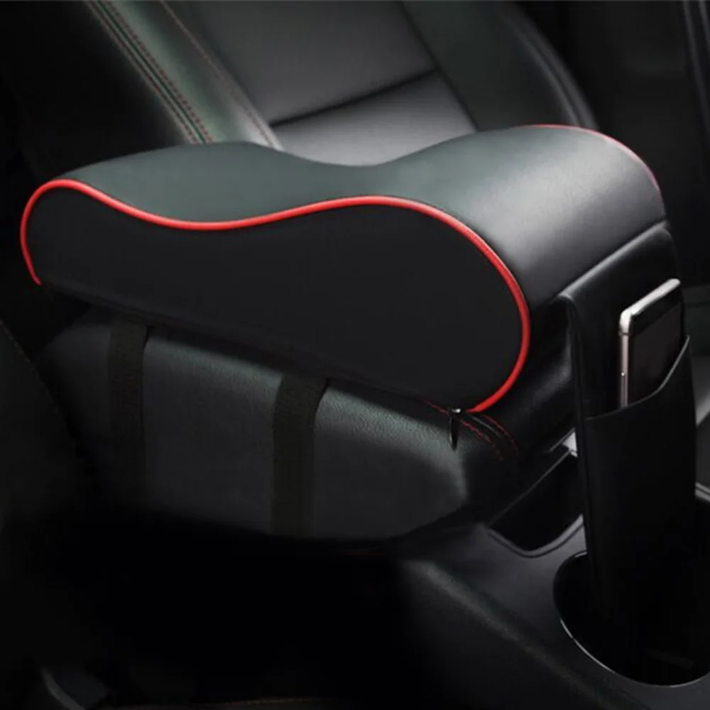 Universal Leather Car Armrest Pad Auto Armrests Car Center <br />Console Arm Rest Seat Box Pad Vehicle Protective Car Styling-in Armrests<br /> from Automobiles 
