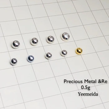 

Element 0.5g of each Solid Ruthenium Rhodium Palladium Silver Osmium Iridium Platinum Gold Rhenium Metal