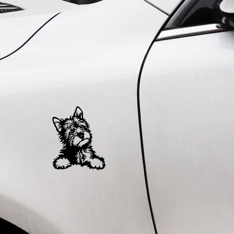 12 7*15 2 см Виниловая наклейка Yorkie Dog милые водонепроницаемые автомобильные