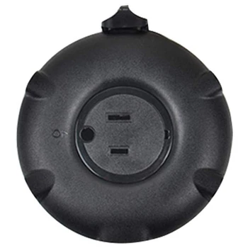 

Multi-Function Travel Universal Usb Charging Board Donuts Patch Panel Conversion Plug Socket Converter(Black)