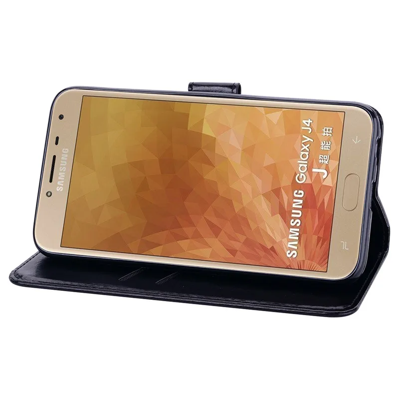kawaii samsung cases For Samsung Galaxy J4 2018 Case Flip Wallet Case For Samsung Galaxy J4 Plus J4+ J 4 2018 For Coque Samsung J4 2018 Phone Cases cute samsung phone case