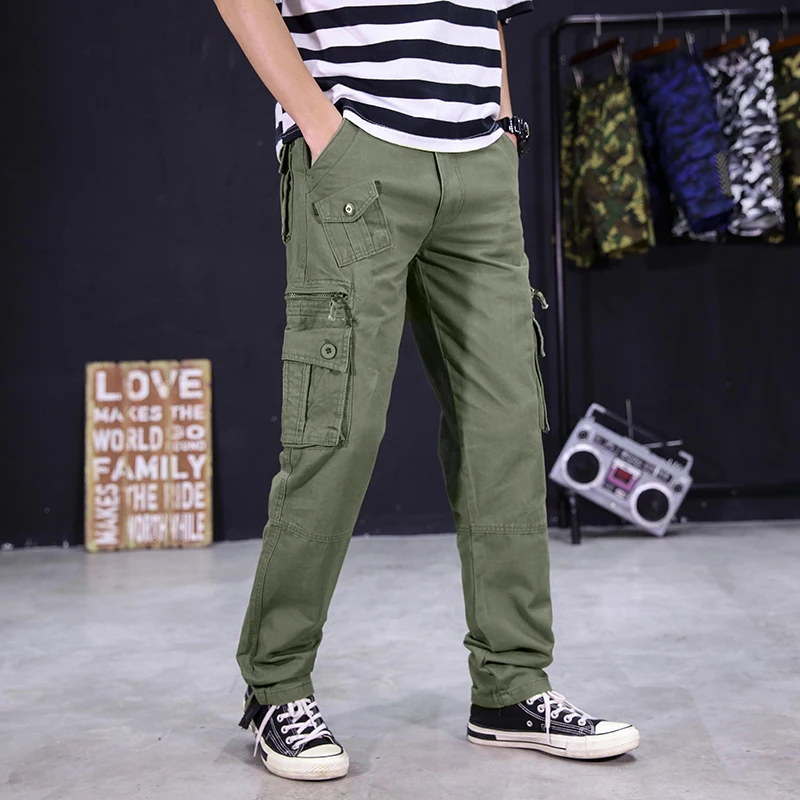 Cargo Pants Tactical Male Overalls Training Combat Army Military Many Multi-Pocket Straight Tooling Unique Breathable | Мужская одежда