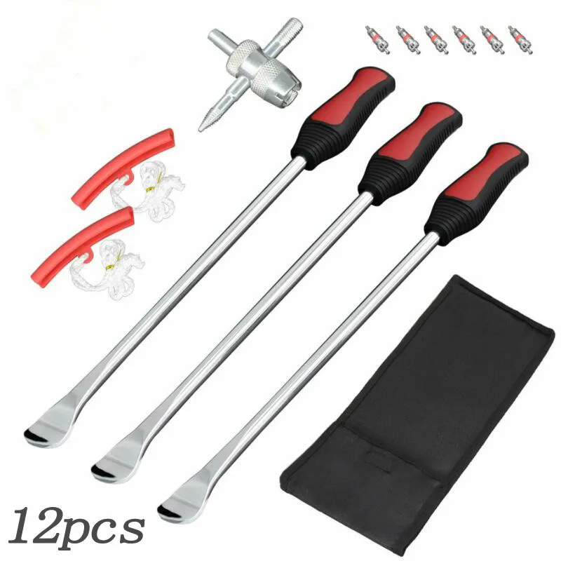 

Motorcycle Tire Spoons Lever Iron Tool Kit Motorcycle Bike Professional Tire Change Kit Oxford Case To Keep Tools Together