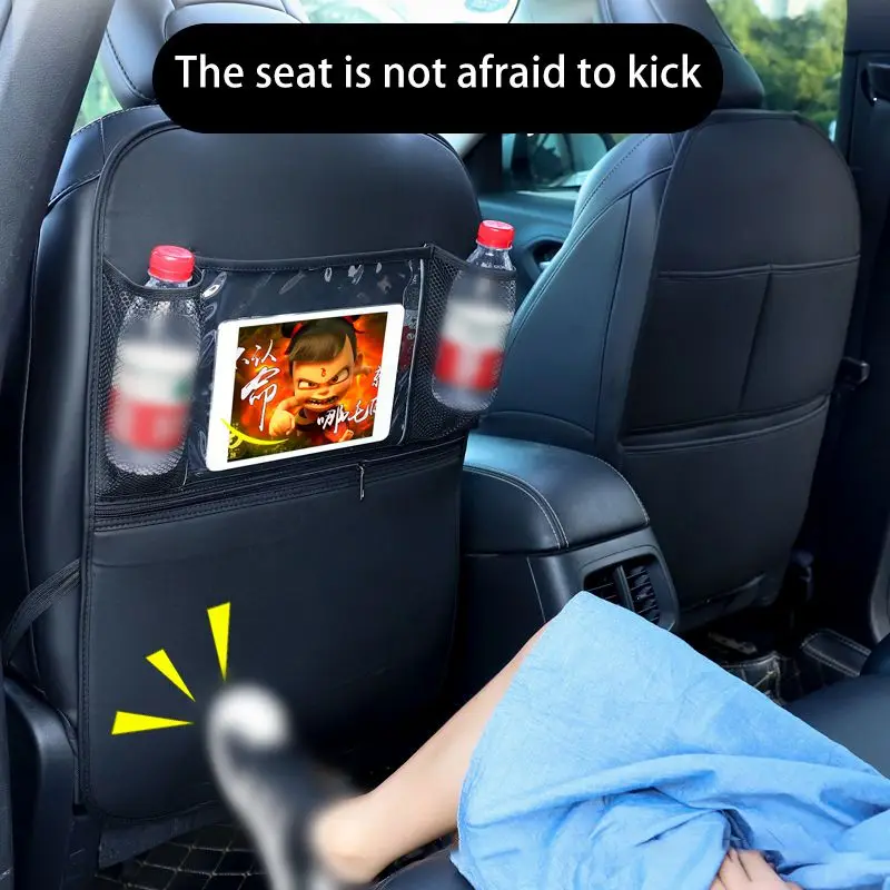 Автомобиль анти ребенок Kick Pad с сумкой для хранения для детей Kick мат защищает от Грязь заднее сиденье автомобиля протектор