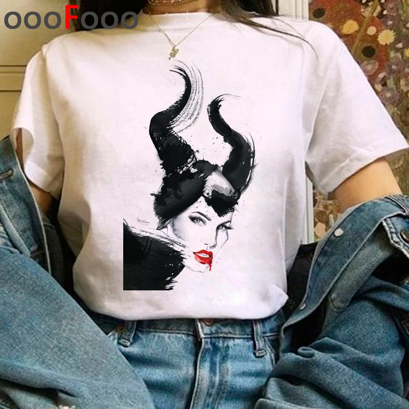 Maleficent 2 Harajuku футболка для женщин вы не можете сидеть с нами Ullzang футболка 90s Графический Забавный мультфильм футболка гранж Топ тройник женский - Цвет: 1150