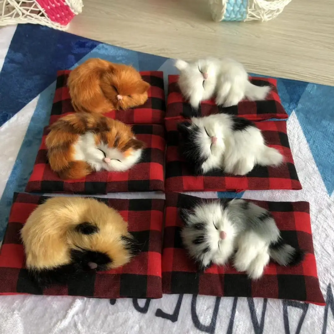 

Model Cat Pajama Pet Small Ornaments Bionic Animal Vivid Every Color Kitty