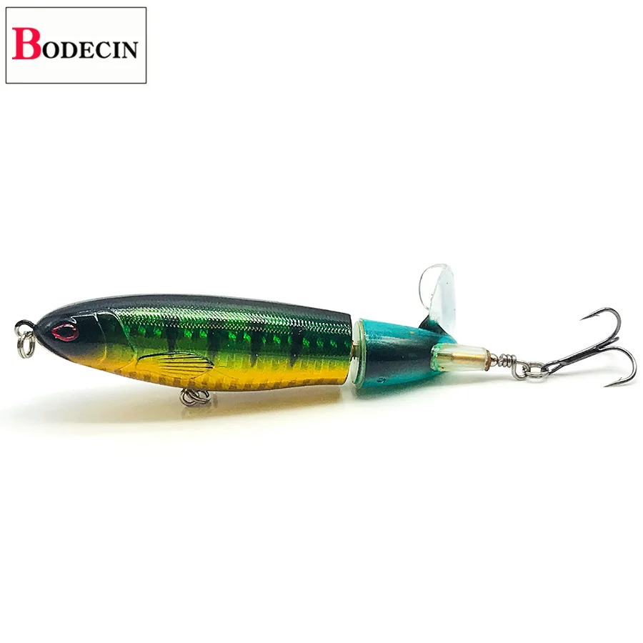 C4 1PCS Жесткий Plopper Topwater/бас/Щука/Троллинг приманка мягкий вращающийся хвост искусственная приманка для рыбалки воблер/приманка безделушки - Цвет: C4 1PCS