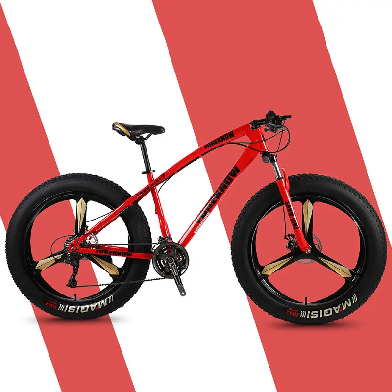 Excellent Bicycle Mountain Bike Three Knife One Wheel Riding Off Road Wide Tires Adult Leisure Speed Male and Female Students 3