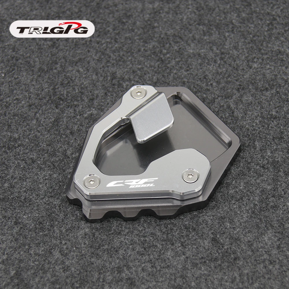 Мотоциклетная подножка сбоку удлинитель поддержка PlateFor Honda CRF1000L CRF 1000L Африка двойной ABS/DCT - Color: Silver CRF1000L
