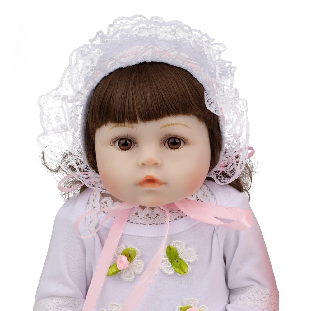 48 см Мода Bebe Reborn Baby Doll силикон полное тело Реалистичная принцесса девочка кукла с