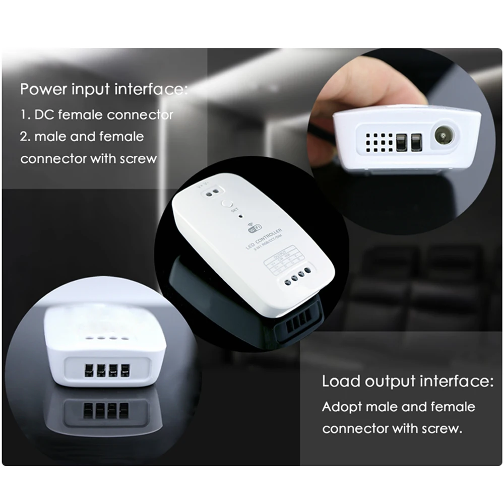Светодиодный контроллер компонентного видеосигнала для WiFi RGBW RGB+ CCT 3в1 2в1 умный регулятор линейного светильника, совместимый с Alexa Assistant для системы iOS
