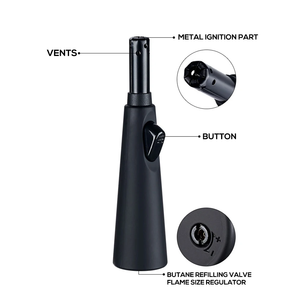Candle Lighter Butane Refillable Gas type Lighter for Smoking, Kitchen, Stove, Outdoor BBQ