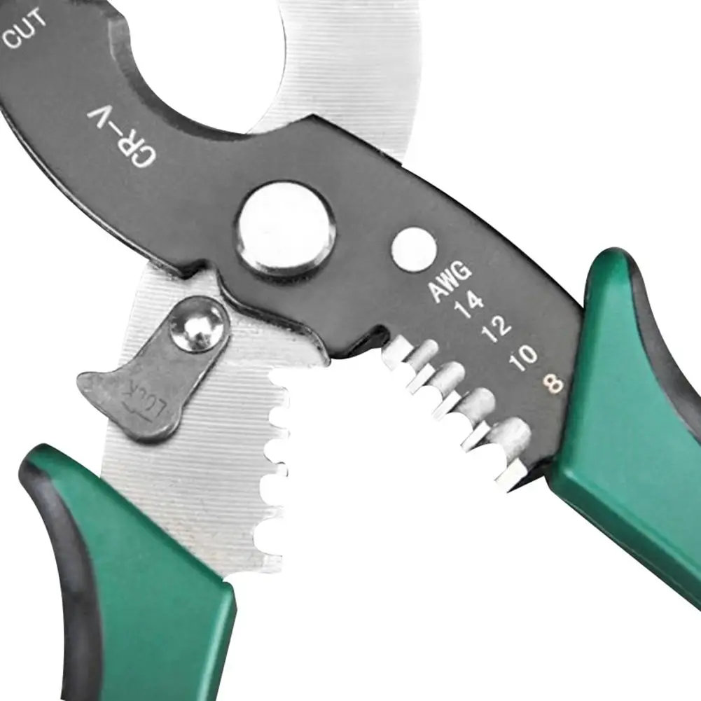 Cable cutter 8 inch TUOSEN Wire Stripper Multi-function Wire Stripping Tool Crimping Pliers Wire Cable Stripper Spring Design