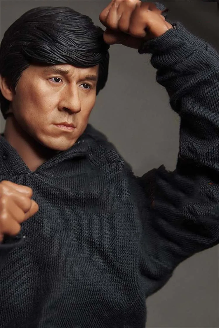 Коллекционная 1/6 Шкала ПВХ Jackie Chan Мужская голова Sculpt резная форма для 12 ''Мужская фигурка кукла тело