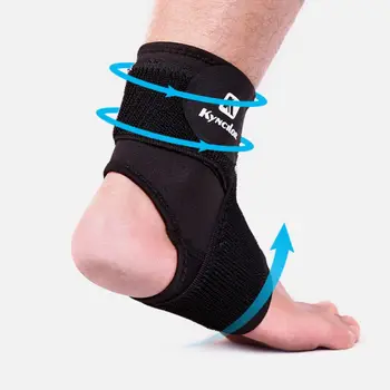 1Pc Ankle Brace Protector Verstelbare Compressie Verstuiking Voeten Ondersteuning Wrap Bandage Bescherming Voor Outdoor Sport Running Fitness